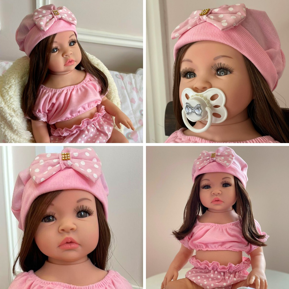 Boneca Bebê Reborn Alice Menina Realista de Silicone – Winbee do